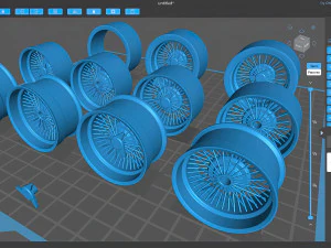 Classic Spoked Rim Printable 3D Print Model