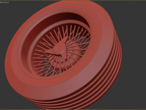Classic Spoked Rim Printable Modello di stampa 3D