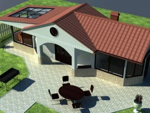 casa no quintal 2 Modelo 3D