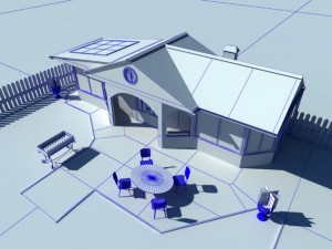 backyard house 2 3D 모델