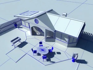 backyard house 2 3D Model