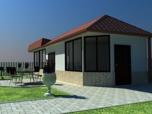 backyard house 3 3D Model