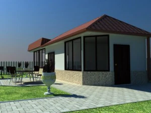 casa de quintal 3 Modelo 3D