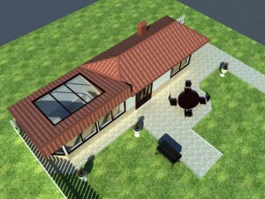 casa de quintal 3 Modelo 3D