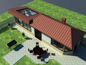 casa de quintal 3 Modelo 3D