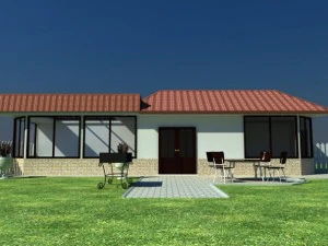casa de quintal 3 Modelo 3D