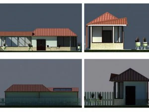 casa de quintal 3 Modelo 3D