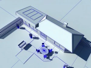 casa de quintal 3 Modelo 3D