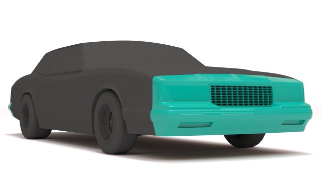 1986 Chevy Monte Carlo Luxury Sport Bumpers print kit Modèles 3D en vedette .c4d .max .obj .3ds .fbx .stl .blend 
