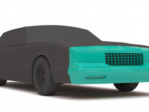 Kit stampa paraurti sportivi di lusso Chevy Monte Carlo del 1986 Modello di stampa 3D