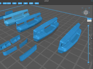 1986 Chevy Monte Carlo Luxury Sport Bumpers print kit 3D Print Model