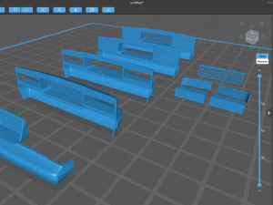 1986 Chevy Monte Carlo Luxury Sport Bumpers print kit 3D Print Model