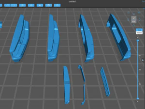 1986 Chevy Monte Carlo Luxury Sport Bumpers print kit 3D Print Model
