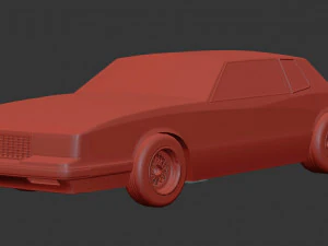 1986 Chevy Monte Carlo Luxury Sport Bumpers print kit 3D Print Model