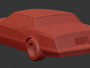 1986 Chevy Monte Carlo Luxury Sport Bumpers print kit Modèles 3D en vedette