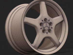 Mercedes-Benz AMG III rim 3D प्रिंट मॉडल