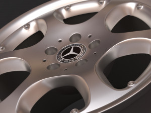 Mercedes-Benz Silver Arrow Wheel Modelo de Impressão 3D