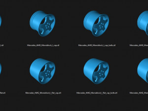 Mercedes-Benz AMG I Monoblock printable 3D प्रिंट मॉडल