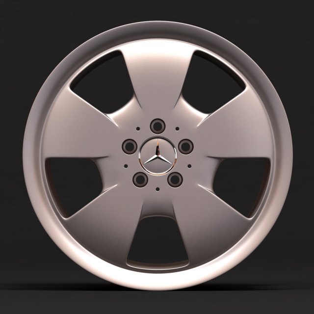 Mercedes AMG Albali Wheel printable 3D 打印模型 .c4d .max .obj .3ds .fbx .stl .blend 