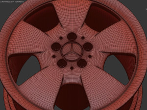 Mercedes AMG Albali Wheel printable 3D 打印模型