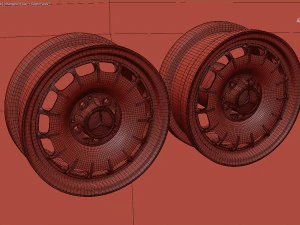Mercedes Bundt Barock rim printable 3D Print Model