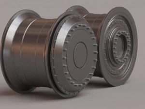 Batmobile 2022 Rims front and rear printable 3D Print Model