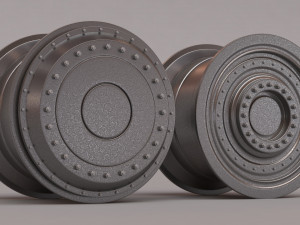 Batmobile 2022 Rims front and rear printable Modelo de Impressão 3D