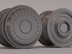 Batmobile 2022 Rims front and rear printable 3D Print Model
