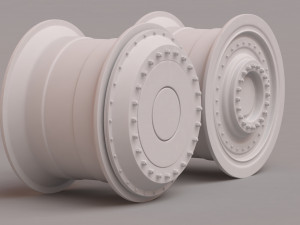 Batmobile 2022 Rims front and rear printable Modelo de Impressão 3D