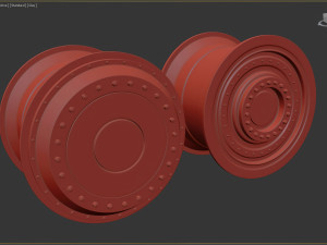 Batmobile 2022 Rims front and rear printable Modelo de Impressão 3D