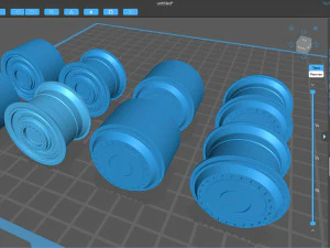 Batmobile 2022 Rims front and rear printable 3D Print Model