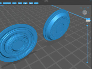 Batmobile 2022 Rims front and rear printable Modelo de Impressão 3D