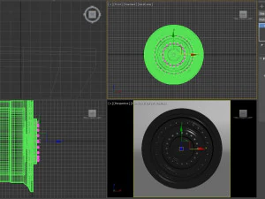 Batmobile 2022 Rims front and rear printable 3D Print Model