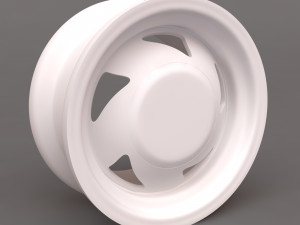 Classic American Racing Rim printable 3D 打印模型