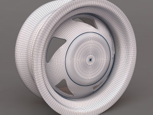 Classic American Racing Rim printable 3D 打印模型