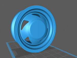 Classic American Racing Rim printable 3D 打印模型
