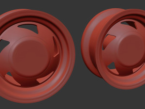 Classic American Racing Rim printable 3D 打印模型