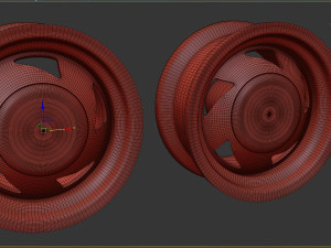 Classic American Racing Rim printable 3D 打印模型