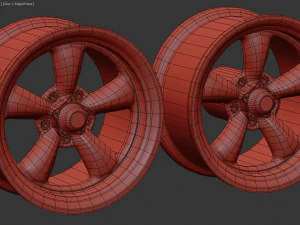 American Racing Torq Thrust II printable 3D Print Model