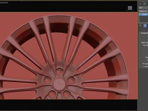 Focus RS Mk3 alloy rim 3D Print Model