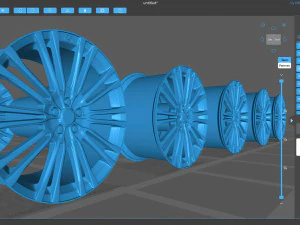 Focus RS Mk3 alloy rim 3D Print Model