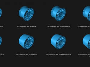OZ Superturismo WRC rims printable 3D printmodel