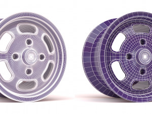 VW Turtleback Wheels printable 3D Print Model