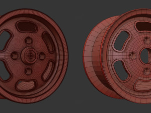 VW Turtleback Wheels printable 3D Print Model