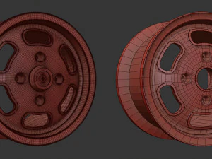 VW Turtleback Wheels printable 3D Print Model