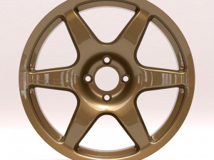 Compomotive MO6 printable rim 3 versions 3D Print Model