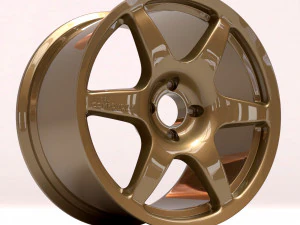 Compomotive MO6 printable rim 3 versions 3D Print Model