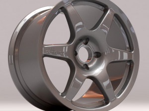 Compomotive MO6 printable rim 3 versions 3D Принт Модель