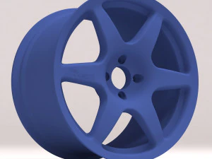 Compomotive MO6 printable rim 3 versions 3D Print Model