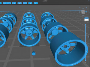 Compomotive MO6 printable rim 3 versions 3D Принт Модель